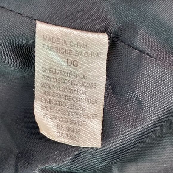 Theory Black Button Up Belted Jacket Blazer 
Size L - Picture 8 of 11